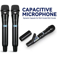 Système de microphone sans fil UHF ANX4/KSM8, 2 canaux, micro portable, 925-937 MHz, pour église, conférence, karaoké, performance sur scène