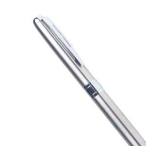 Meilleur stylo en argent gravé VIP Heavy Metal Twist, largeur d'écriture 1,0 mm, logo personnalisé, cadeau d'affaires - Product Image 5