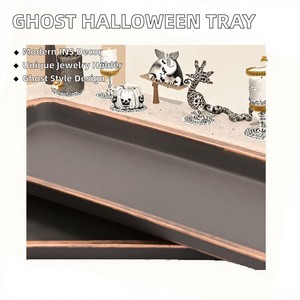 Petits ornements de dessin animé d'Halloween, plateau de rangement créatif en plastique INS pour bagues et bijoux, vente chaude, pour Ramadan et mariage - Product Image 2