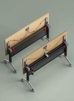 Table pliante en fer moderne - Variété de styles - Utilisation exclusive pour les étudiants - Multi-usages
