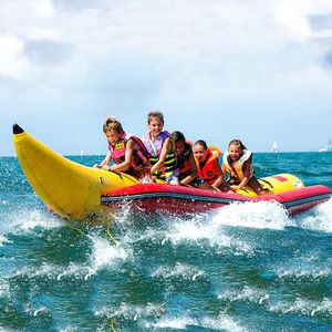 Bateau banane gonflable flottant à tube unique pour sports nautiques, kayak gonflable flottant pour enfants, ski nautique et surf - Product Image 1