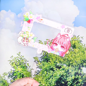 Hot Sales Custom Transparent Acrylic Travel Bag Check-In Stick Personalized Eco-Friendly Double Sided Cartoon Animal Key Chain