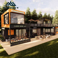 Nouveau design personnalisé préfabriqué 20ft40ft conteneur café bar préfabriqué conteneur