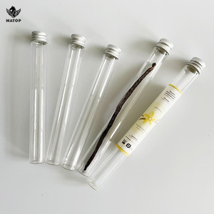 Tubes <span class=keywords><strong>à</strong></span> <span class=keywords><strong>essai</strong></span> en <span class=keywords><strong>verre</strong></span> de qualité alimentaire <span class=keywords><strong>avec</strong></span> <span class=keywords><strong>bouchon</strong></span> <span class=keywords><strong>à</strong></span> vis, emballage vanille - Product Image 2