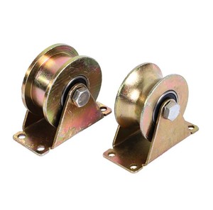 V/U/H Groove Acier Moderne Robuste Roulette Porte Coulissante Porte Rouleau Pression Roulement Poulie Rouleaux - Product Image 3