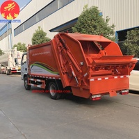 L'exportation 6000 litres Petit Camion à Ordures à Compression hydraulique compacteur à ordures à vendre