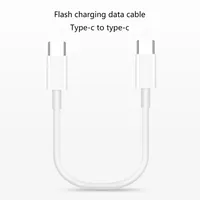 Câble de type C court de 20cm, ligne de données rapide USB C vers type C pour téléphone 15 pour chargement de tablette de téléphone portable Samsung