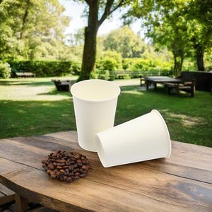 Tazas de papel de café de una sola pared desechables ecológicas personalizadas para su taza diaria de <span class=keywords><strong>Joe</strong></span> - Product Image 3