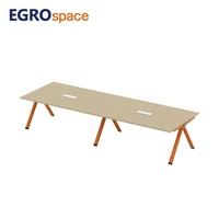 EGROspace Mobilier Commercial Moderne Table de Conférence Extensible pour Salle de Réunion et Bureau
