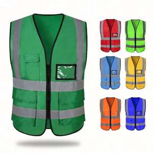 Gilet de sécurité réfléchissant léger en polyester pour travaux extérieurs – Prix de gros le plus bas - Product Image 4