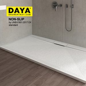 Pomme de <span class=keywords><strong>douche</strong></span> en carrelage de bois, base de <span class=keywords><strong>douche</strong></span> facile à nettoyer, italien mat, dernier plateau de <span class=keywords><strong>douche</strong></span> - Product Image 6