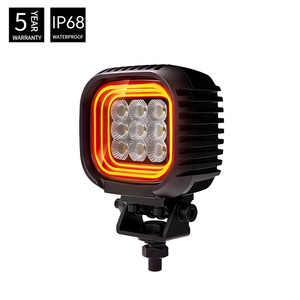 Luz de Trabajo <span class=keywords><strong>LED</strong></span> Patentada de 4 Pulgadas, Luz de Niebla <span class=keywords><strong>LED</strong></span> para Conducción Todoterreno, Haz de Luz Amplio, DRL Ámbar, Emark 4x4, para Vehículos Todoterreno, Camiones, ATV - Product Image 1