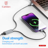 Cable Earldom PD30W+60W 2 en 1 USB C a USB C con Carga Rápida PD para iPhone 15 Pro, Galaxy S24, Laptop, Cable de Carga USB Tipo C