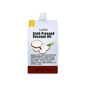 Vente en gros d'huile de coco 480ml dans des coffrets cadeaux Huile laurique Chine Coffret cadeau d'huile de coco biologique