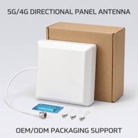 Antena Panel Datar Terarah 806-2500MHz untuk Pemasangan di Dinding Dalam Ruangan, Antena Panel Terarah LTE 4G 5G Gain Tinggi