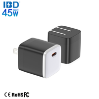 Chargeur mural pour ordinateur portable pliable OEM d'origine, NOUVEAU Mini Gan PD3.0 45W Super Rapide Type-C avec SCP et OTP pour les voyages d'affaires