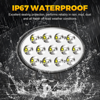 Projecteur LED rond 6 pouces 50W à faisceau spot 13 LED pour conduite tout-terrain 4x4, camion, SUV