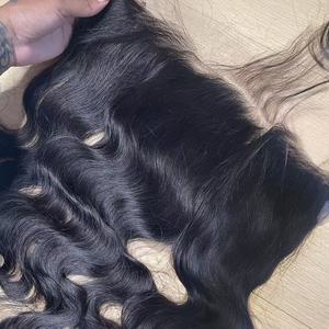 <span class=keywords><strong>ผม</strong></span>แท้บราซิลแบบลอนธรรมชาติ 13x4 HD Lace Frontal  บางเฉียบ 0.10 มม.  ความยาว 20 นิ้ว  ถอนเส้นผมบริเวณไรผมให้เรียบร้อยแล้ว - Product Image 3