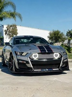 Remplacement pour Mustang 2015-2017, pare-chocs avant, mise à niveau vers un kit carrosserie de style GT500, kit de pare-chocs de voiture avec lampe