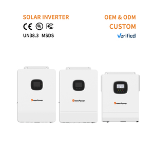 ปรับแต่ง3KW 3.6KW 5KW 6KW 6.2KW 8KW 10KW 11KW 12KW ไฮบริดพลังงานแสงอาทิตย์ MPPT คู่50/60Hz เพียวไซน์เวฟพลังงานแสงอาทิตย์ - Product Image 1