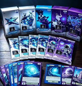 การ์ดเกม TCG กระดาษเคลือบเงา 350 แกรม พิมพ์ลายโฮโลแกรม ดีไซน์ใหม่ HV ปรับแต่งโลโก้และบรรจุภัณฑ์ได้ - Product Image 1