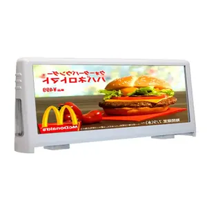 Taxi Led Car Display On Car Wifi Taxi Glass Back Advertising Rear Window Digital Transparent Car Led Screen Display Sign Panel