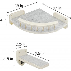 Cao Cấp Mèo Kệ Treo Tường Pet Mèo Đồ Nội Thất Phong Cách Mèo Kệ Cho Tường Leo Núi Gãi Hội Đồng Quản Trị - Product Image 5