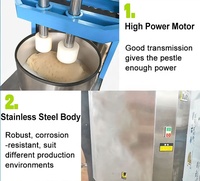 Sûr et efficace 100 kg/h pomme de terre riz sorgho pâte pilonnage Machine riz gâteau poinçonneuse Masa Mochi Machine