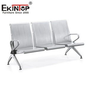 مقعد انتظار إيكينتوب اقتصادي ثلاثي المقاعد، كرسي انتظار مستشفى مخصص، كرسي مطار مع مقعد عام من الفولاذ المقاوم للصدأ - Product Image 3