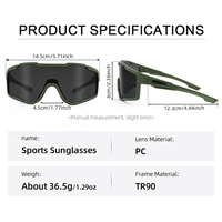 Lunettes de soleil tactiques sportives personnalisées OEM avec monture TR90, lunettes de tir tactiques TR90, verres interchangeables, lunettes de protection pour l'extérieur