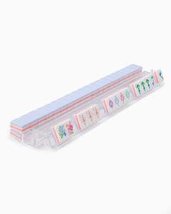En stock, Nouveau Mini Set de Voyage de Luxe de 160 Tuiles de Mahjong Américaines en Acrylique Gravé 4 Couches Violet - Product Image 6