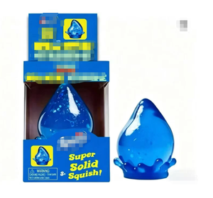 Jouets sensoriels anti-stress en forme de goutte d'eau, cube agréable à presser avec paillettes, super solides, pour enfants et adultes - Product Image 5
