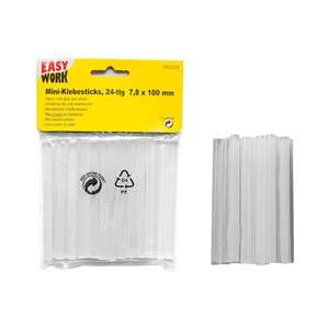 EASY WORK <b>hot</b> melt <b>glue</b> <b>gun</b> sticks / batons de colle translucide / mini-lijmstaven - Product Image 1