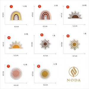 Patch brodé thermocollant soleil pour vêtements et chapeaux - Product Image 3