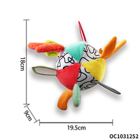 Hochet en peluche en peluche cadeau pour bébé berceau suspendu hochet jouets sensoriels montessori balles molles pour bébés