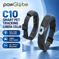 Collier de dressage intelligent pour animaux de compagnie 19 x 17,2 x 5,8 cm 325g ABS IP66 GPS Beidou LBS 30000mAh Caméra 1080P pour chiens FCC CE ROHS