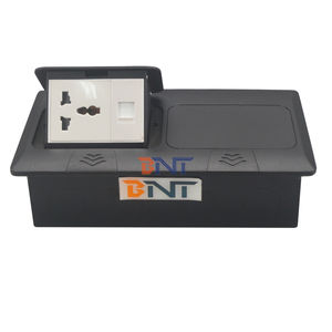 Enchufe Universal a prueba <span class=keywords><strong>de</strong></span> agua, eléctrico oculto, multifunción, negro, toma <span class=keywords><strong>de</strong></span> suelo emergente con puertos <span class=keywords><strong>de</strong></span> datos rj45 - Product Image 4