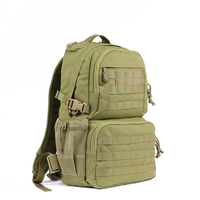 Sac à dos tactique pour ordinateur portable Molle en nylon imperméable avec fermeture éclair durable en polyester, capacité de 35 à 40 L pour le camping, la randonnée, les sports de jour
