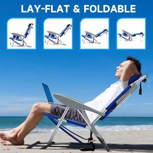Bán Buôn Biểu Tượng Tùy Chỉnh Có Thể Điều Chỉnh Cắm Trại Ghế Xách Tay Trọng Lượng Nhẹ Nhôm Có Thể Gập Lại Ngoài Trời Ba Lô Câu Cá Hồ Bơi Ghế Bãi Biển - Product Image 4