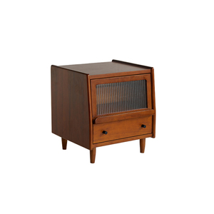 Table de chevet en bois avec tiroir de rangement, style japonais, pour chambre à coucher - Product Image 5