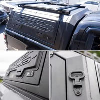 Auvent de camionnette en alliage d'aluminium sur mesure pour Ford F150 avec benne de 5,5 ou 6,5 pieds, panneaux latéraux verrouillables et rails de toit