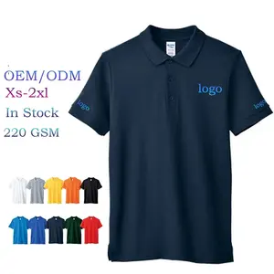 Vendita calda OEM fabbrica all'ingrosso polo t-shirt logo personalizzato polo taglie forti da uomo