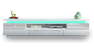 <span class=keywords><strong>Meuble</strong></span> <span class=keywords><strong>TV</strong></span> <span class=keywords><strong>blanc</strong></span> avec lumière LED <span class=keywords><strong>Meuble</strong></span> <span class=keywords><strong>TV</strong></span> de divertissement Table <span class=keywords><strong>TV</strong></span> avec 5 tiroirs <span class=keywords><strong>Meuble</strong></span> de salon - Product Image 5