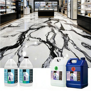 <span class=keywords><strong>Pintura</strong></span> de Resina Epoxi Líquida Transparente Multicolor para Pisos, Arte <span class=keywords><strong>3D</strong></span>, Piso Epoxi Metálico para Garaje, Piso de Concreto - Product Image 1