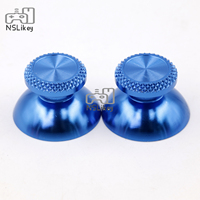 NSLikey 1 paire de couvre-pouce en métal pour manette PS5 en alliage d'aluminium métallique pour manette de jeu en métal