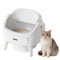 Bac à litière automatique intelligent pour chat, nettoyage facile, grande capacité, protection de sécurité, toilette intelligente pour chat, contrôle par application WiFi