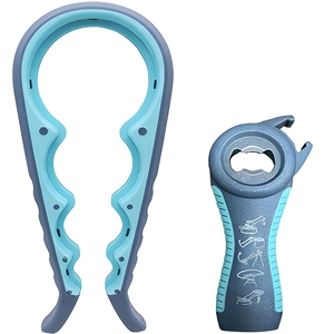 Ouvre-bocal manuel pour personnes âgées souffrant d'arthrite et ayant des mains faibles, ouvre-bouteille 5 en 1, outil créatif Canne - Product Image 1