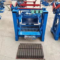 Machine à blocs de béton manuelle YIPU 4-35, haute efficacité, petite taille, pour briques creuses à trois trous 400-120-200mm, pour petites productions