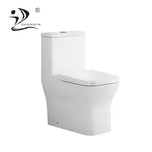 ZHONGYA Hot selling Supplier Quality Design Sanitary Ware Siphon Water Closet Wc Siphonic 1 piece one piece toilet bowl