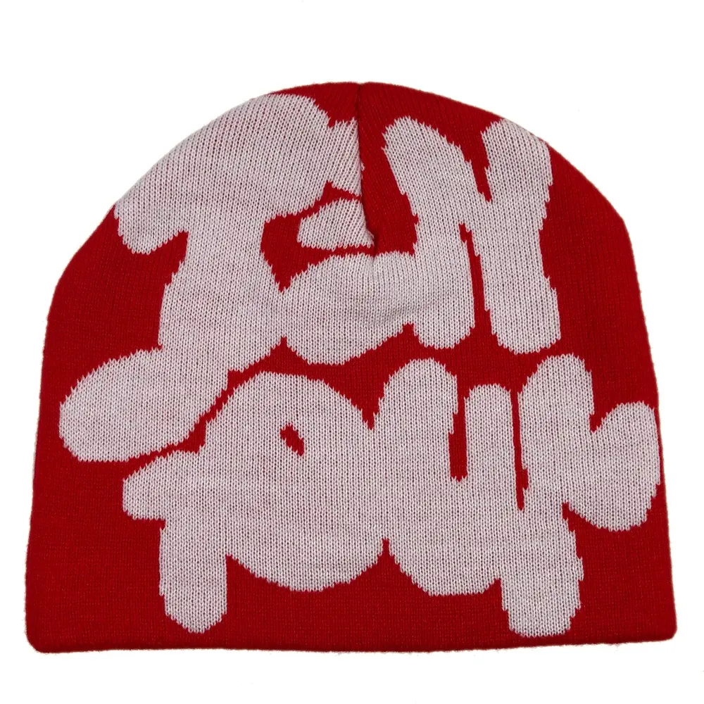 OEM Amazon hot sale high quality acrylic unisex colorful warm knit winter unfold beanie custom jacquard logo skull warm hat